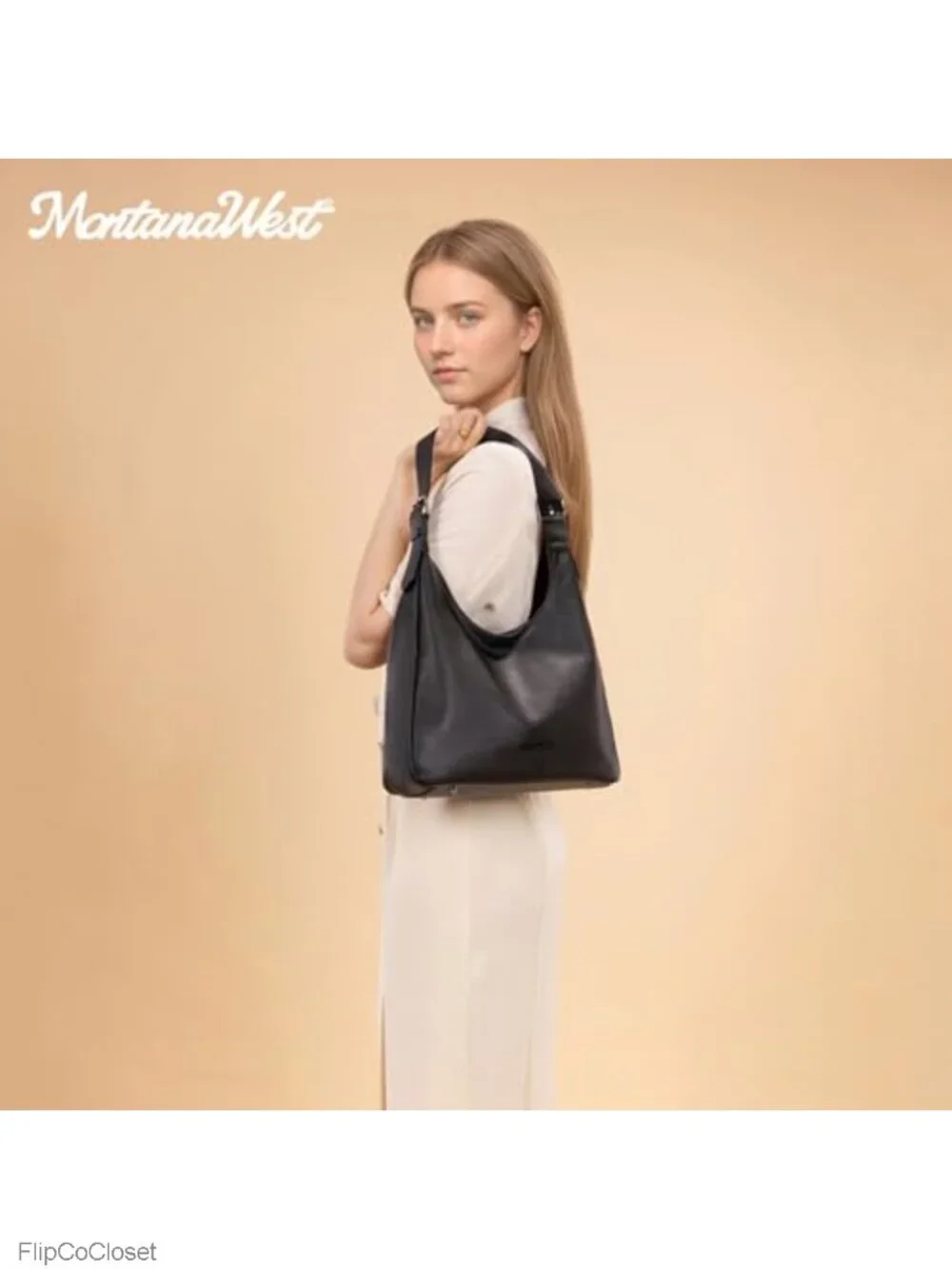 Hobo Shoulder Bag for Women Faux Leather Multi-Pocket Adjustable Strap